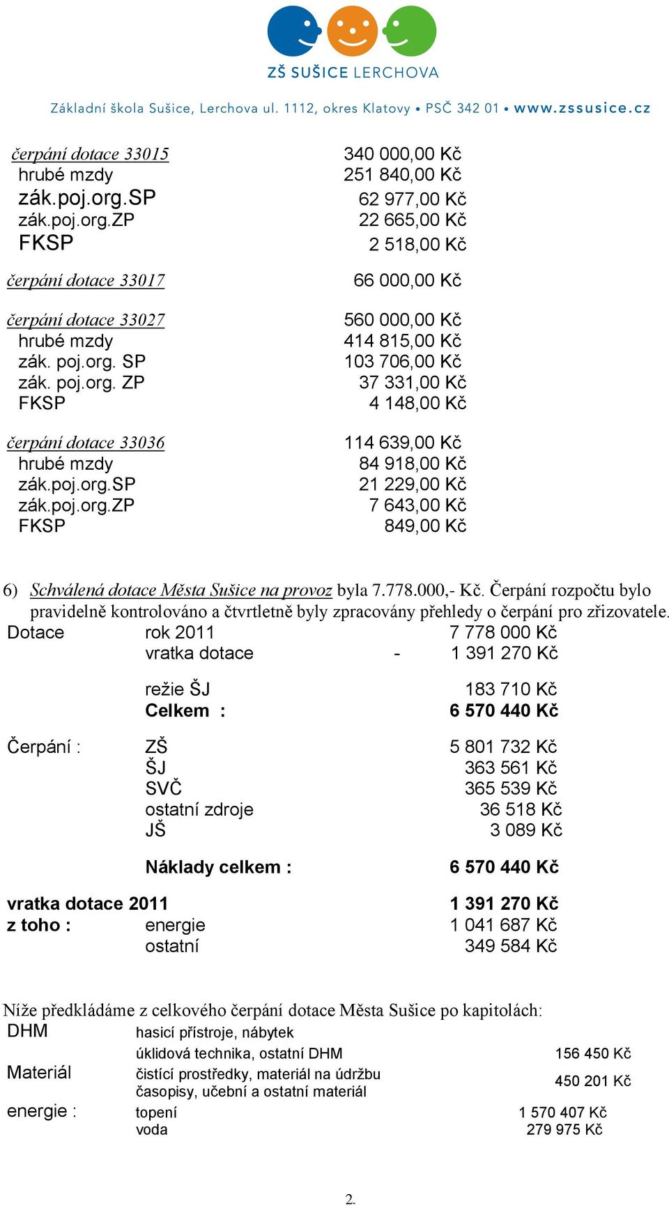 zp FKSP dotace 33017 dotace 33027 zák. poj.org.