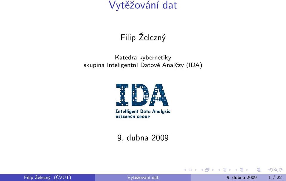 Analýzy (IDA) 9.