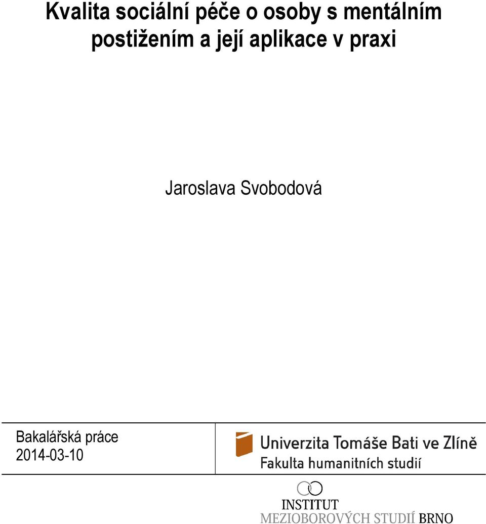 aplikace v praxi Jaroslava