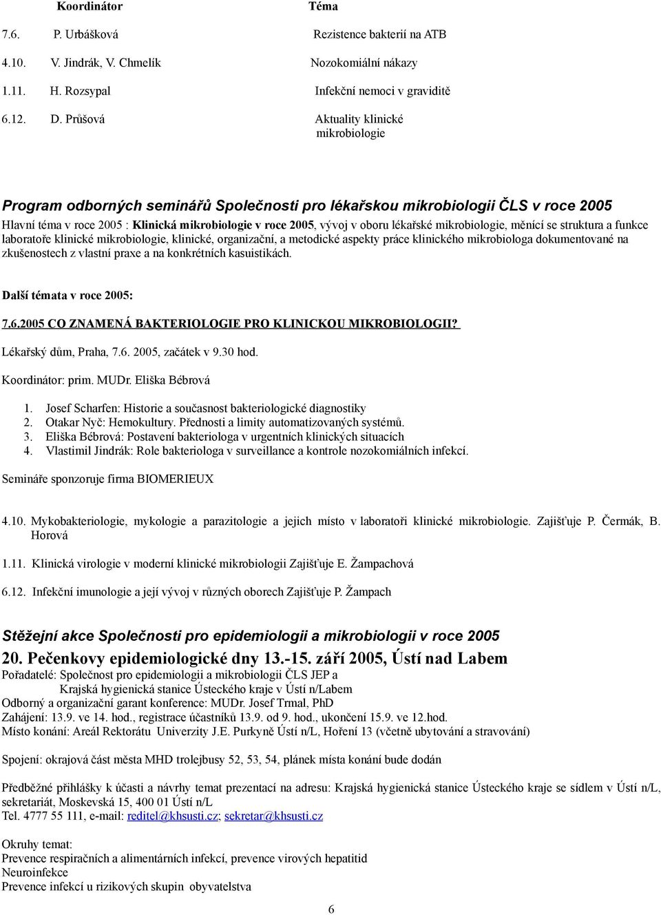 lékařské mikrobiologie, měnící se struktura a funkce laboratoře klinické mikrobiologie, klinické, organizační, a metodické aspekty práce klinického mikrobiologa dokumentované na zkušenostech z