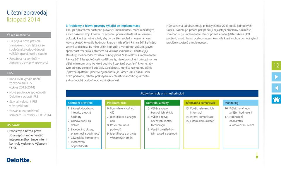 Aby se skutečně využila hodnota, kterou může přijetí Rámce 2013 přinést, vedení společnosti by mělo učinit krok zpět a vyhodnotit způsob, jakým společnost řeší rizika s ohledem na velikost