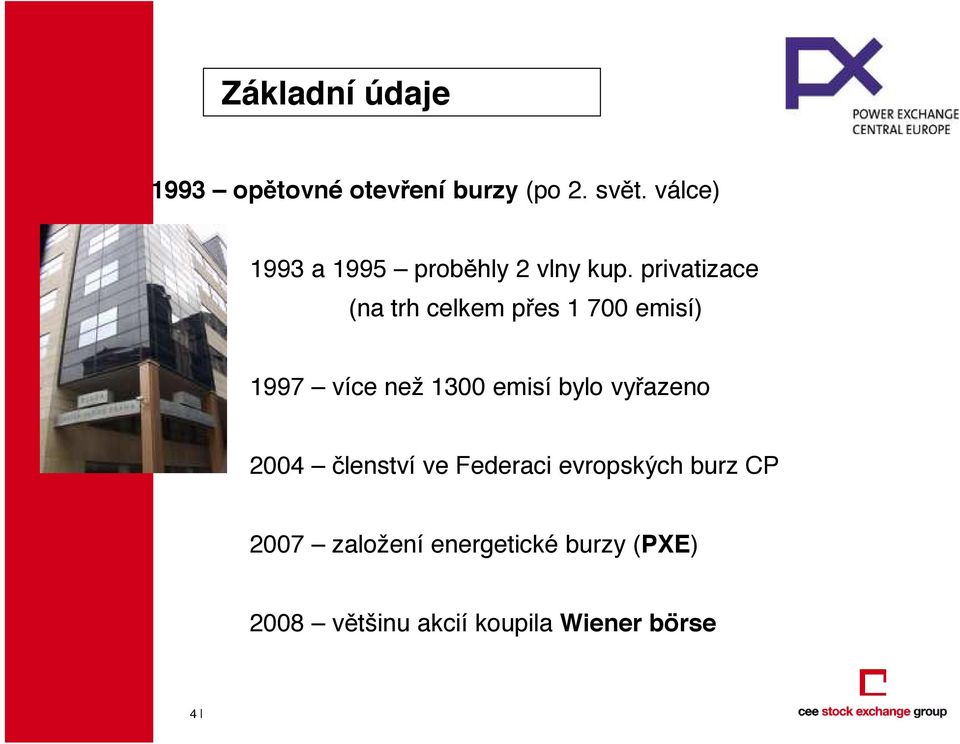 privatizace (na trh celkem p es 1 700 emisí) 1997 více než 1300 emisí bylo