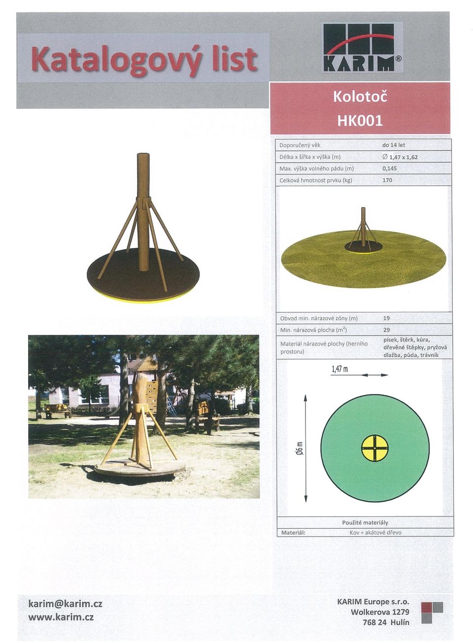 Materiál nárazové plochy (herniho písek, Štěrk, kůra, dřevěné Štěpky, pryžová prostoru) dlažba, půda,