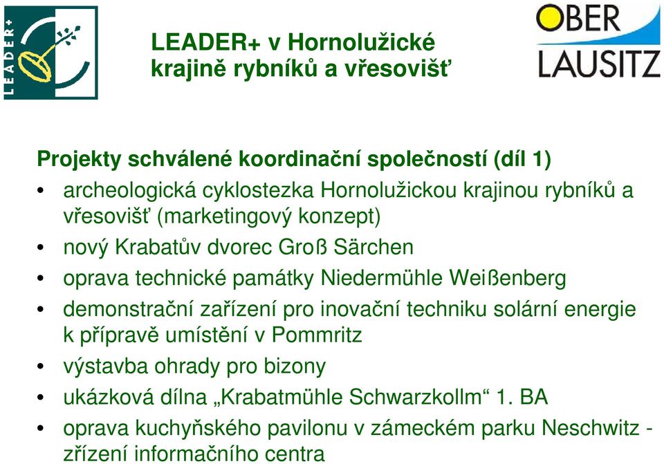 demonstrační zařízení pro inovační techniku solární energie kpřípravě umístění v Pommritz výstavba ohrady pro bizony