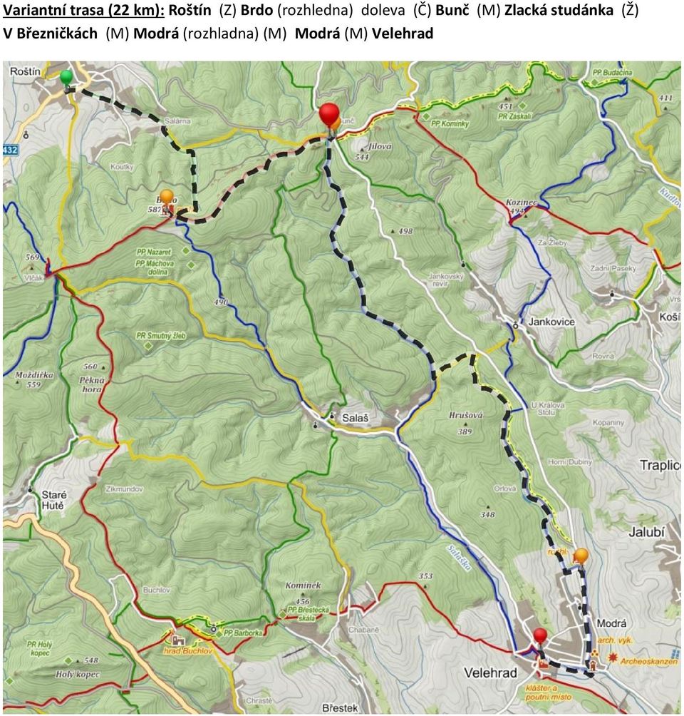 Zlacká studánka (Ž) V Březničkách (M)