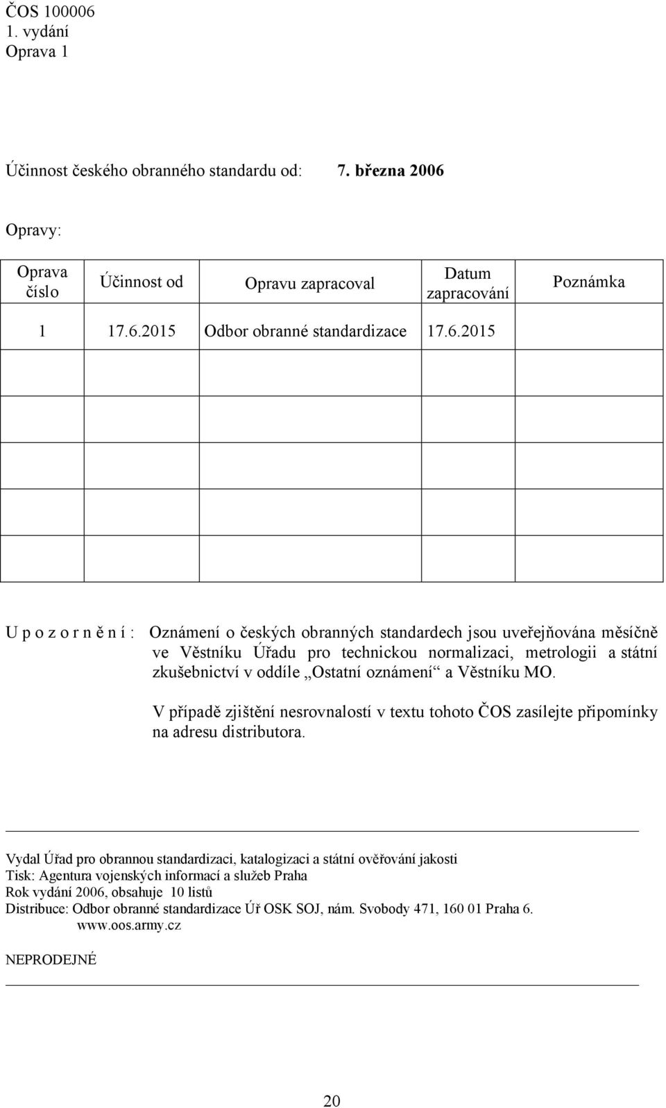 2015 Odbor obranné standardizace 17.6.