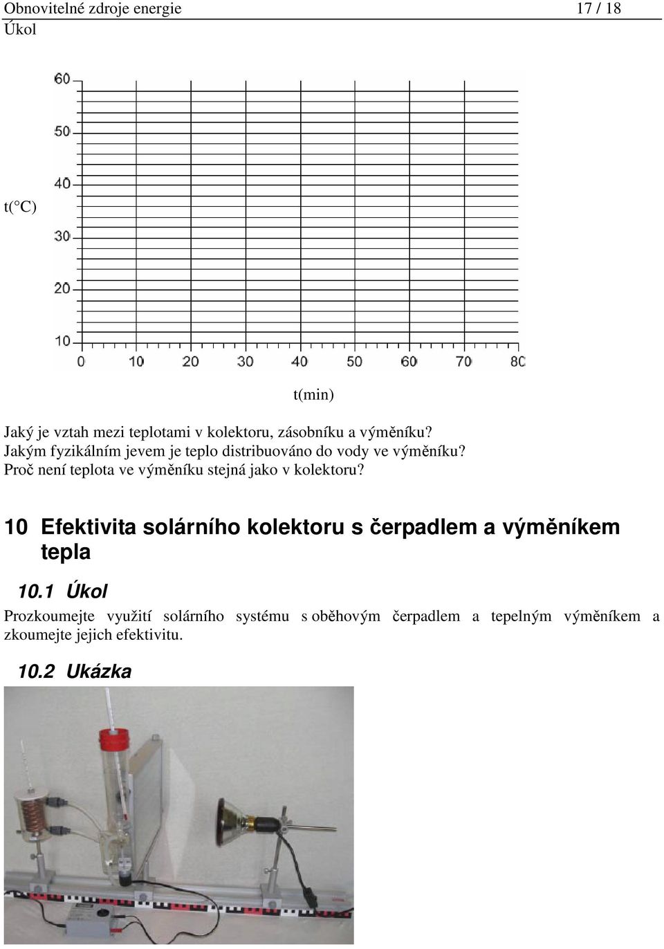 Proč není teplota ve výměníku stejná jako v kolektoru?