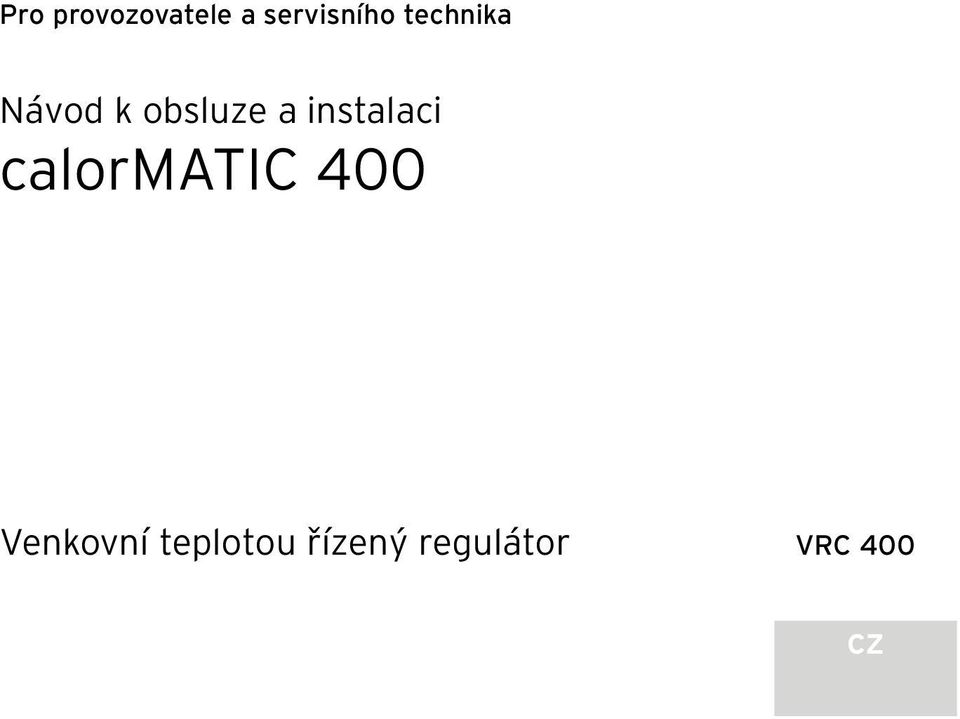 instalaci calormatic 400