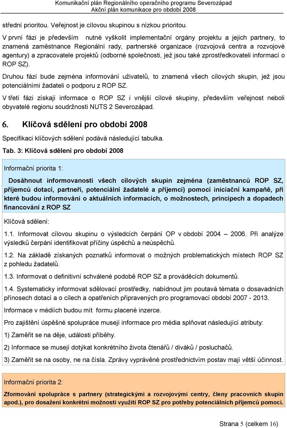 zpracovatele projektů (odborné společnosti, jež jsou také zprostředkovateli informací o ROP SZ).