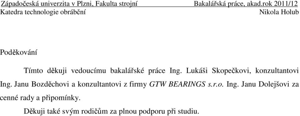 Janu Bozděchovi a konzultantovi z firmy GTW BEARINGS s.r.o. Ing.