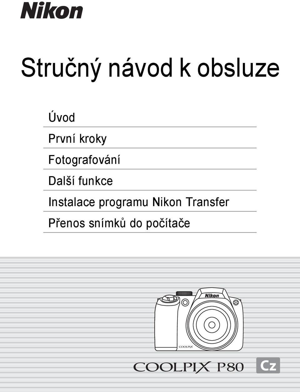 funkce Instalace programu Nikon