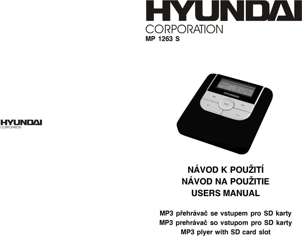vstupem pro SD karty MP3 prehrávač so