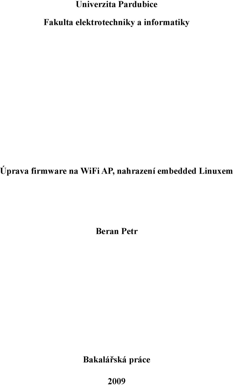 firmware na WiFi AP, nahrazení