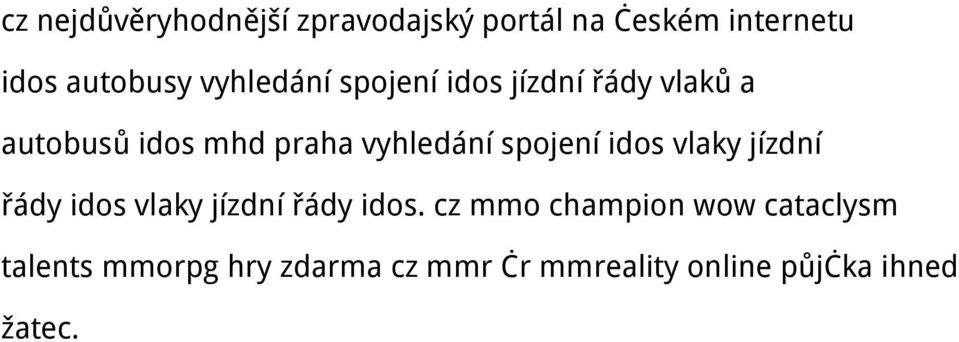 spojení idos vlaky jízdní řády idos vlaky jízdní řády idos.