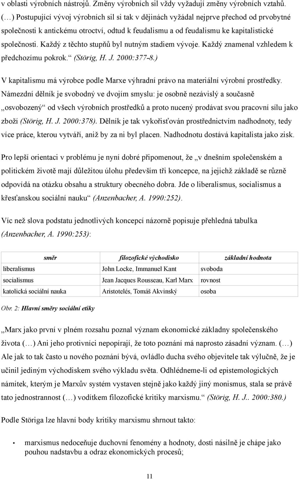 Každý z těchto stupňů byl nutným stadiem vývoje. Každý znamenal vzhledem k předchozímu pokrok. (Störig, H. J. 2000:377-8.