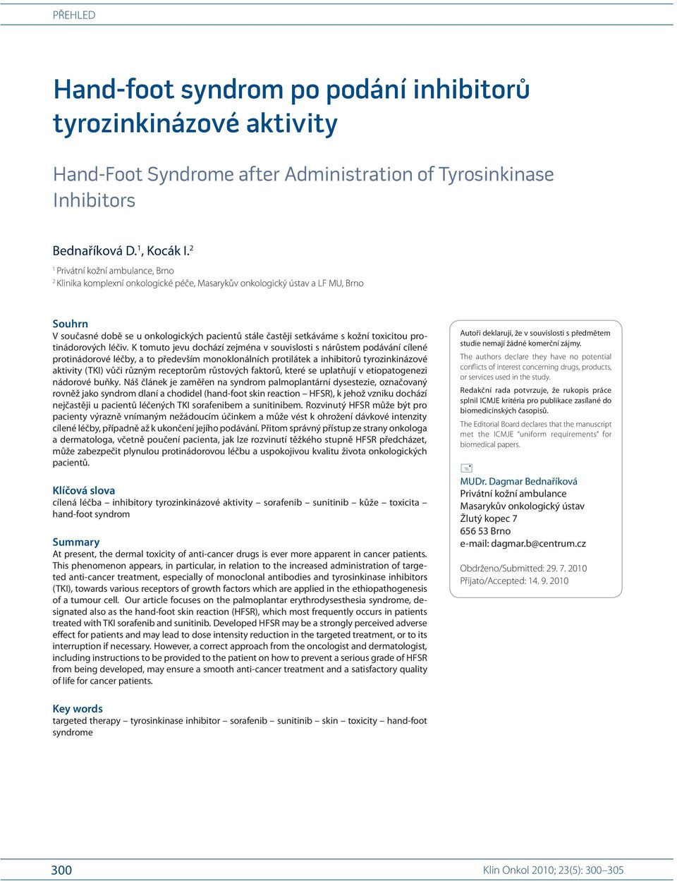 toxicitou protinádorových léčiv.