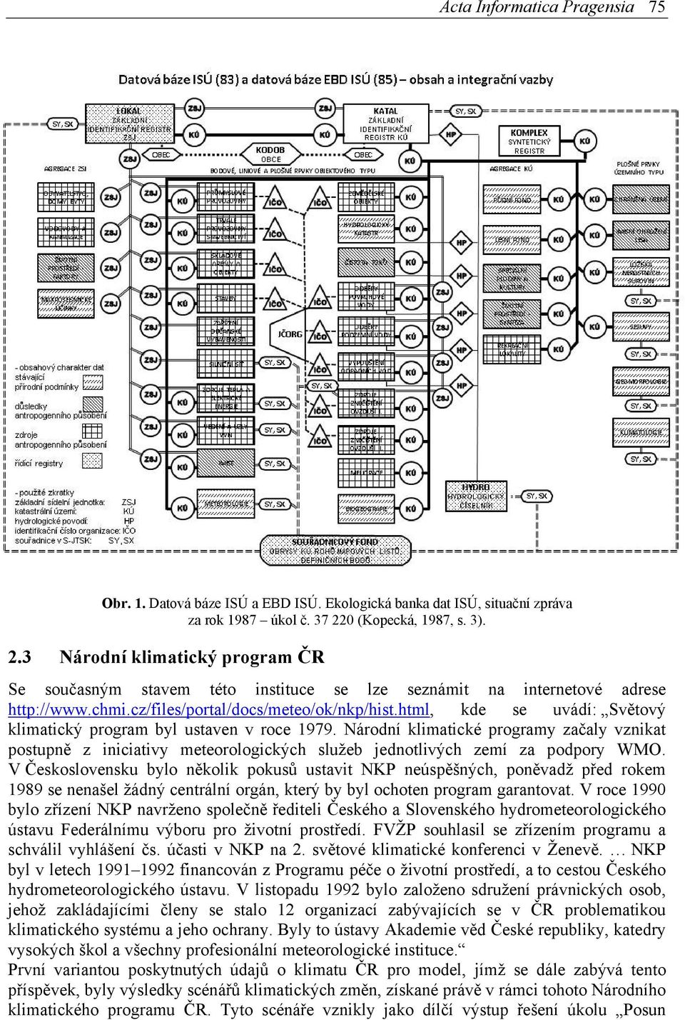 html, kde se uvádí: Světový klimatický program byl ustaven v roce 1979. Národní klimatické programy začaly vznikat postupně z iniciativy meteorologických služeb jednotlivých zemí za podpory WMO.