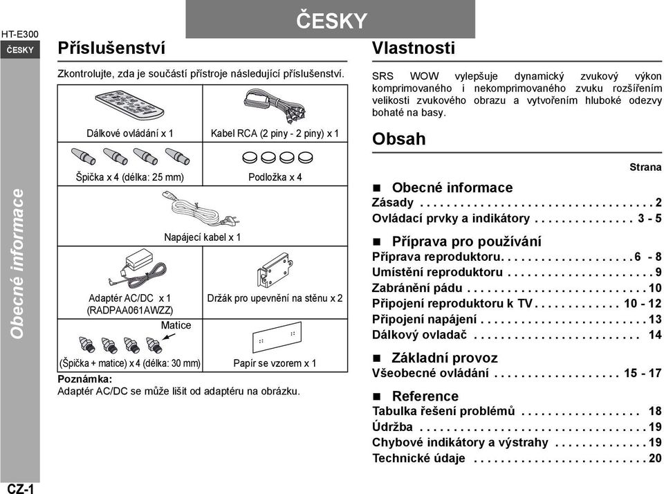 odezvy bohaté na basy.