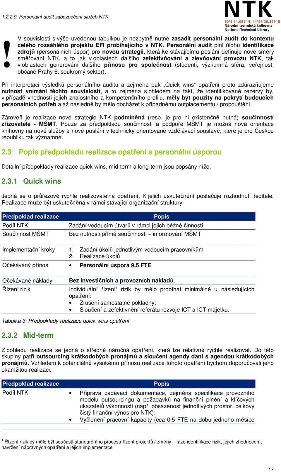 zlevňování provozu NTK, tak v oblastech generování dalšího přínosu pro společnost (studenti, výzkumná sféra, veřejnost, občané Prahy 6, soukromý sektor).