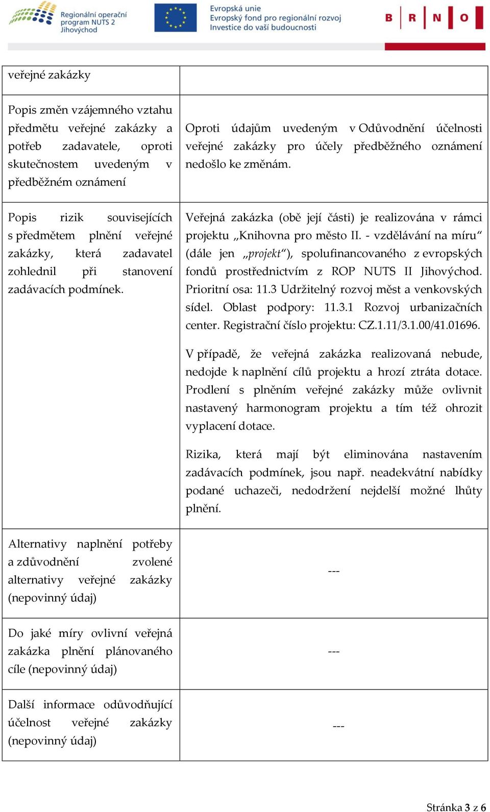 Veřejná zakázka (obě její části) je realizována v rámci projektu Knihovna pro město II.