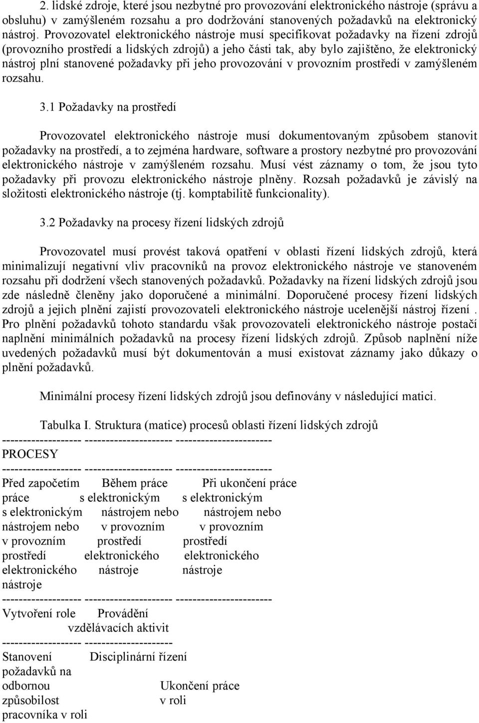 požadavky při jeho provozování v provozním prostředí v zamýšleném rozsahu. 3.