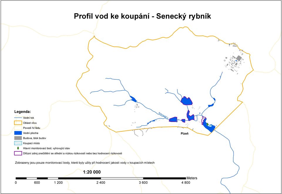 Difúzní zdroj se střední a nízkou rizikovostí nebo bez hodnocení rizikovosti Zobrazeny jsou pouze