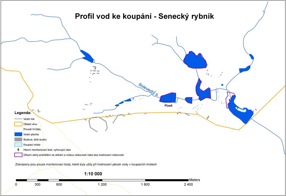 Difúzní zdroj se střední a nízkou rizikovostí nebo bez hodnocení rizikovosti Zobrazeny jsou pouze