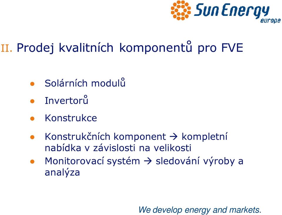 Konstrukčních komponent kompletní nabídka v