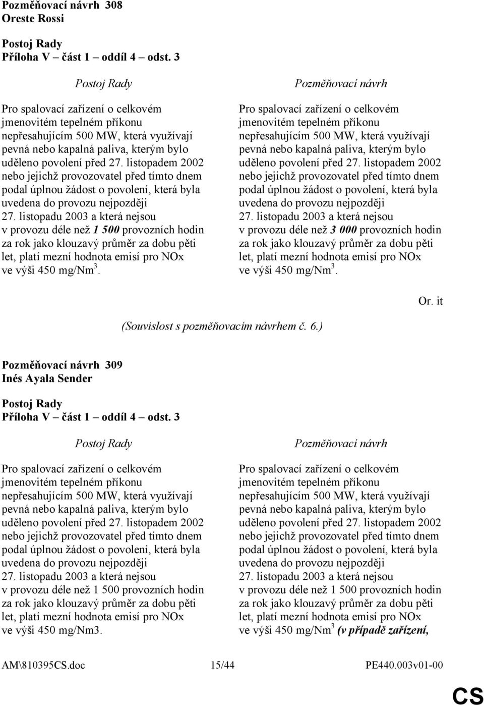 listopadem 2002 nebo jejichž provozovatel před tímto dnem podal úplnou žádost o povolení, která byla uvedena do provozu nejpozději 27.