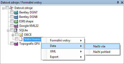 1 Cíl příkladu V tomto příkladu si ukážeme, jak dočasně připojit soubory typu DGN7, DGN8, SHP, KML, GPX a DXF v Marushce. Příklad byl vytvořen ve verzi 4.1.0.