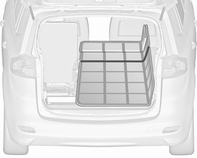 90 Úložné prostory Rozepněte zip po obou stranách za levým a pravým opěradlem. Roztáhněte podložku tak, aby její první část byla rozprostřena na podlaze zavazadlového prostoru.