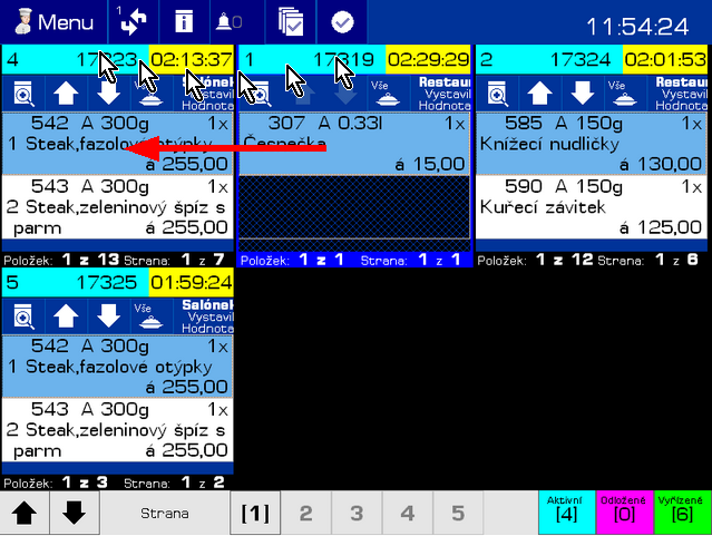 10 Abx Kitchen Monitor Bony lze přesunou přetažením pouze v rámci aktivní strany KM. 3.1.6 Oznámení nových bonů Oznámení nového bonu v záhlaví programu na liště informuje o bonech, které dosud nebyly na monitoru zobrazeny (obsluha je zatím neviděla).