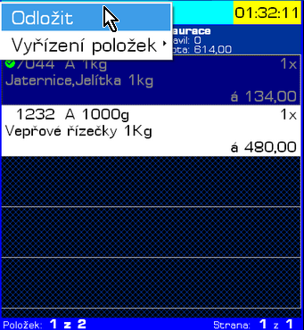 8 Abx Kitchen Monitor Vyřízení všech bonů aktuální stránky Všechny aktuálně zobrazené bony můžete vyřídit kliknutím na tlačítko programu.