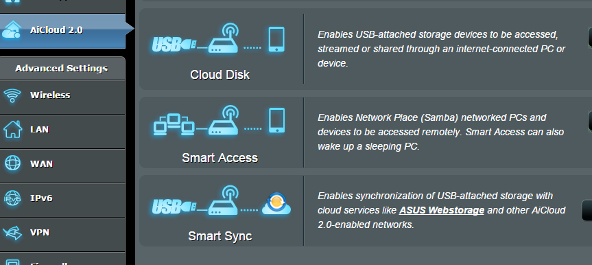 3.6.2 Chytrý přístup Funkce Smart Access (Chytrý přístup) umožňuje snadný přístup k domácí síti prostřednictvím názvu domény směrovače.