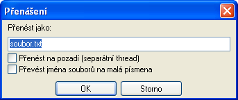 A samotný server zobrazuje připojeného uživatele: Obrázek 12 - Smallftpd s připojeným uživatelem Nyní můžeme na