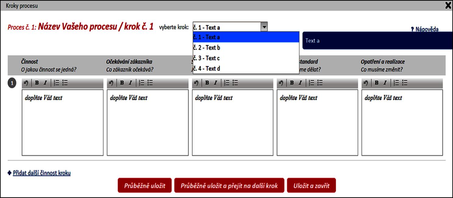 Krok 23: Zhodnoťte/aktualizujte činnosti v kroku procesu (upravte text dle aktuálního stavu, případně ponechejte původní).