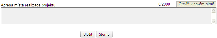 ~ 44 ~ Všechny řádky ve všech tabulkách (Území dopadu, Místo realizace NUTS5, Realizované investice NUTS3) musí být vyplněny.