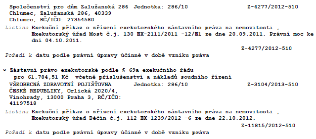 III. Výsledná cena: 900.000,- Kč IV. Nejnižší podání: 600.000,- Kč *VYVOLÁVACÍ CENA* V. Dražební jistota: 40.000,- Kč Dražitelé jsou povinni zaplatit jistotu složením na účet soudního exekutora č.ú. 2273313001/5500, var.