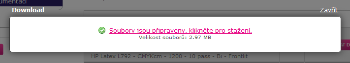 9. Všechny stažené profily budou uloženy do jednoho ZIP souboru. a.