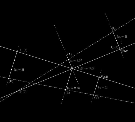 2.1.3 Spádová kuželová plocha je tvořena přímkami, které mají stejnou odchylku od průmětny p a procházejí pevným bodem