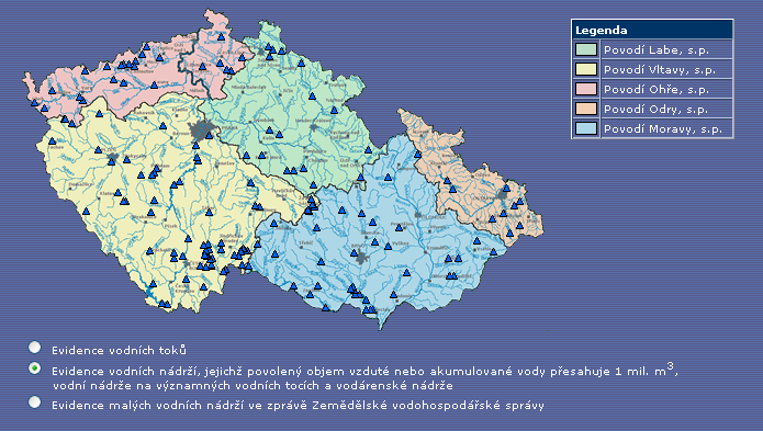 Nádrţe v ČR - velké http://www.