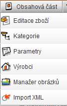 41 / 73 4. Obsahová část 4.1. Editace zboží Každý výrobek má svou vlastní editovatelnou část kartu zboží, která se