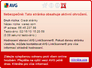 Stránka obsahuje aktivní hrozby. Pro vlastní bezpečnost vám nebude umožněno na tuto stránku vstoupit.