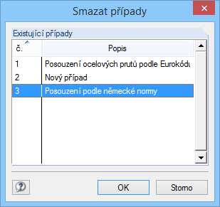 7 Obecné funkce Kopírování návrhového případu Vstupní údaje aktuálního návrhového případu lze zkopírovat příkazem z hlavní nabídky v modulu RF-STEEL EC3 Soubor Kopírovat případ.