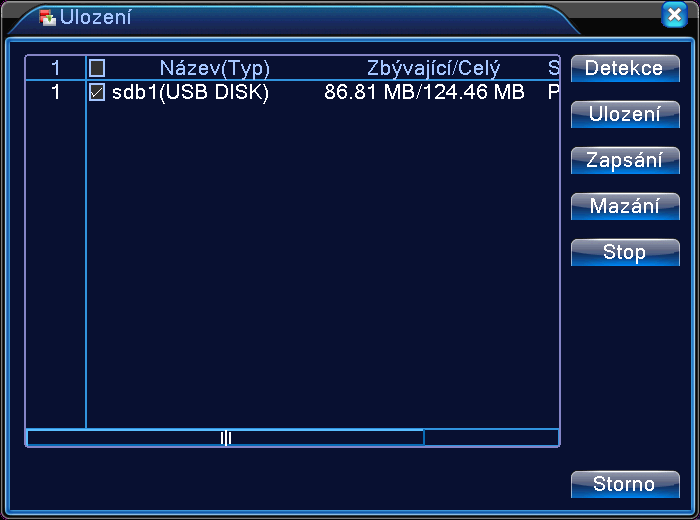 ovládání playbacku ICR-E42-83-163 DVR Uživatelský Manuál CZ 8 Nalezené soubory Zobrazí nalezené soubory podle zadaných kritérií. Informace o souboru Zobrazí informace k nalezenému souboru.