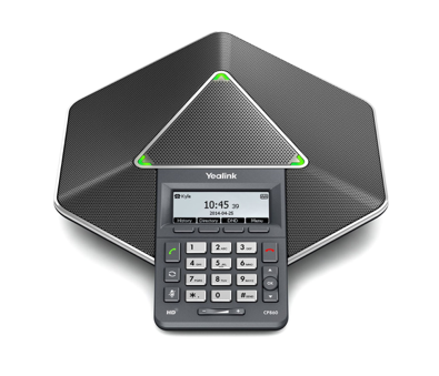 Konferenční audiotelefony Yealink CP860 Audiokonferenční telefon Yealink CP860, který získal prestižní ocenění Produkt roku 2015 v kategorii VoIP telefony od společnosti TMC, zajišťuje přenos vysoce