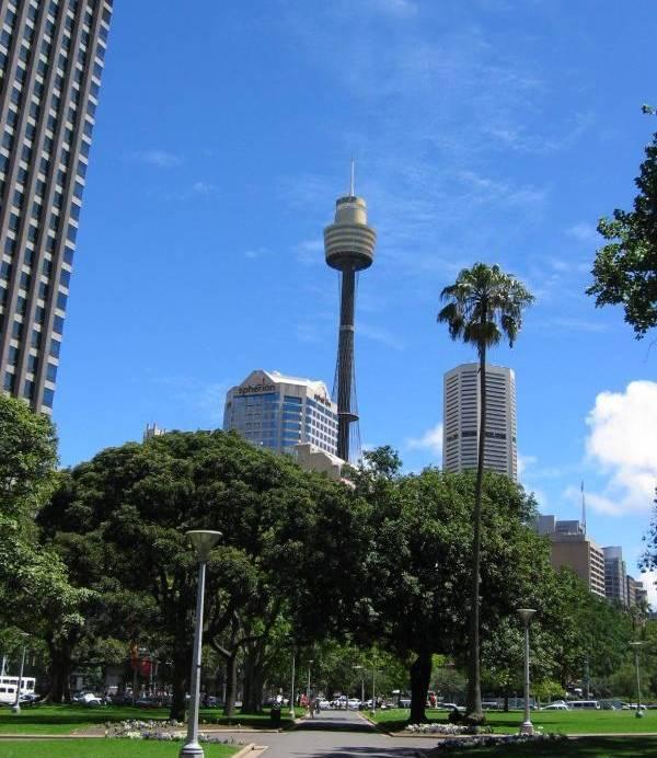 Sydney Tower je druhou nejvyšší
