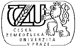 ČESKÁ ZEMĚDĚLSKÁ UNIVERZITA V PRAZE FAKULTA AGROBIOLOGIE, POTRAVINOVÝCH A PŘÍRODNÍCH ZDROJŮ BIOKRON s.r.o.