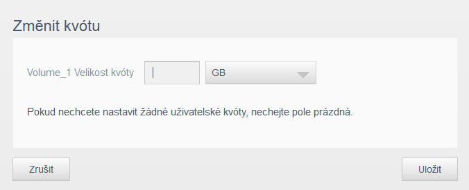 SPRÁVA UŽIVATELŮ A SDÍLENÝCH SLOŽEK Pravidla kvót Přiřazení uživatelských kvót umožňuje lepší kontrolu na prostorem na disku přiděleným uživateli nebo skupině.