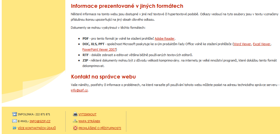 Formulář žádosti vyhledám (tlačítko Procházet ) ve svém počítači, vložím a tlačítkem Odeslat jej nahraji na PF SZIF. V dolní části obrazovky vidím předchozí žádosti nahrané žádosti na PF SZIF.